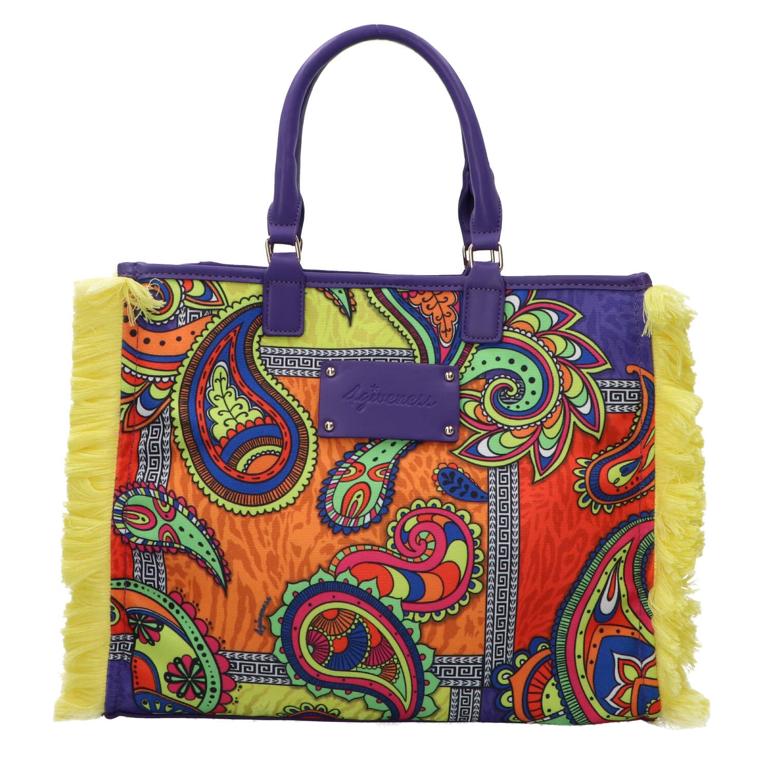 4giveness Borse a spalla Borse a spalla Promo cartapaglia ricamo FGAW3723 Multicolore