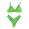 4giveness Costume Costume BIKINI TOP E SLIP SHINY 3622 Verde - Foto 1