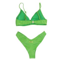 Costume BIKINI TOP E SLIP SHINY 3622 Verde