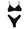 4giveness Costume Costume BIKINI TOP E SLIP SHINY 3622 Nero - Foto 1