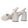 Gold&gold Sandali Sandali GU242 Tacco largo Off white - Foto 4