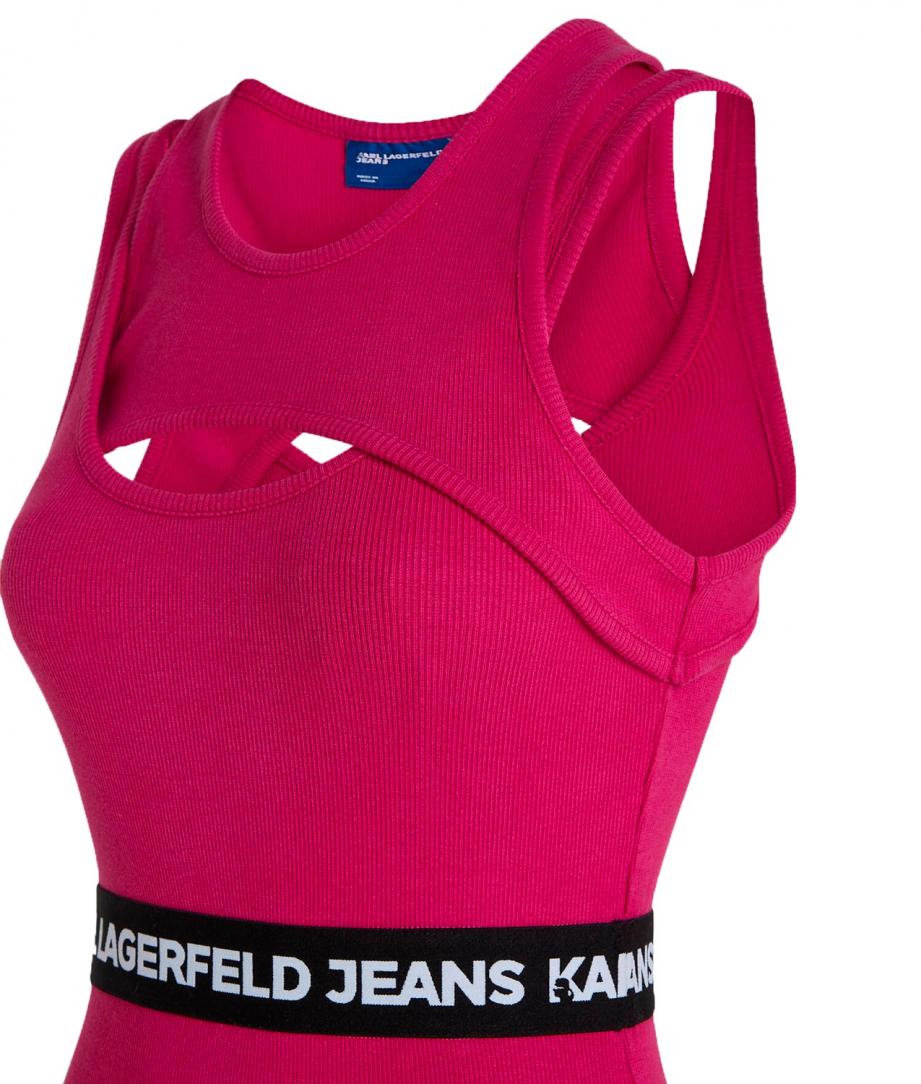 KJL LOGO ELASTIC TANK 241J1303 Fucsia 2