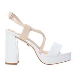 Gold&gold Sandali Sandali GD86 intreccio bicolore Bianco