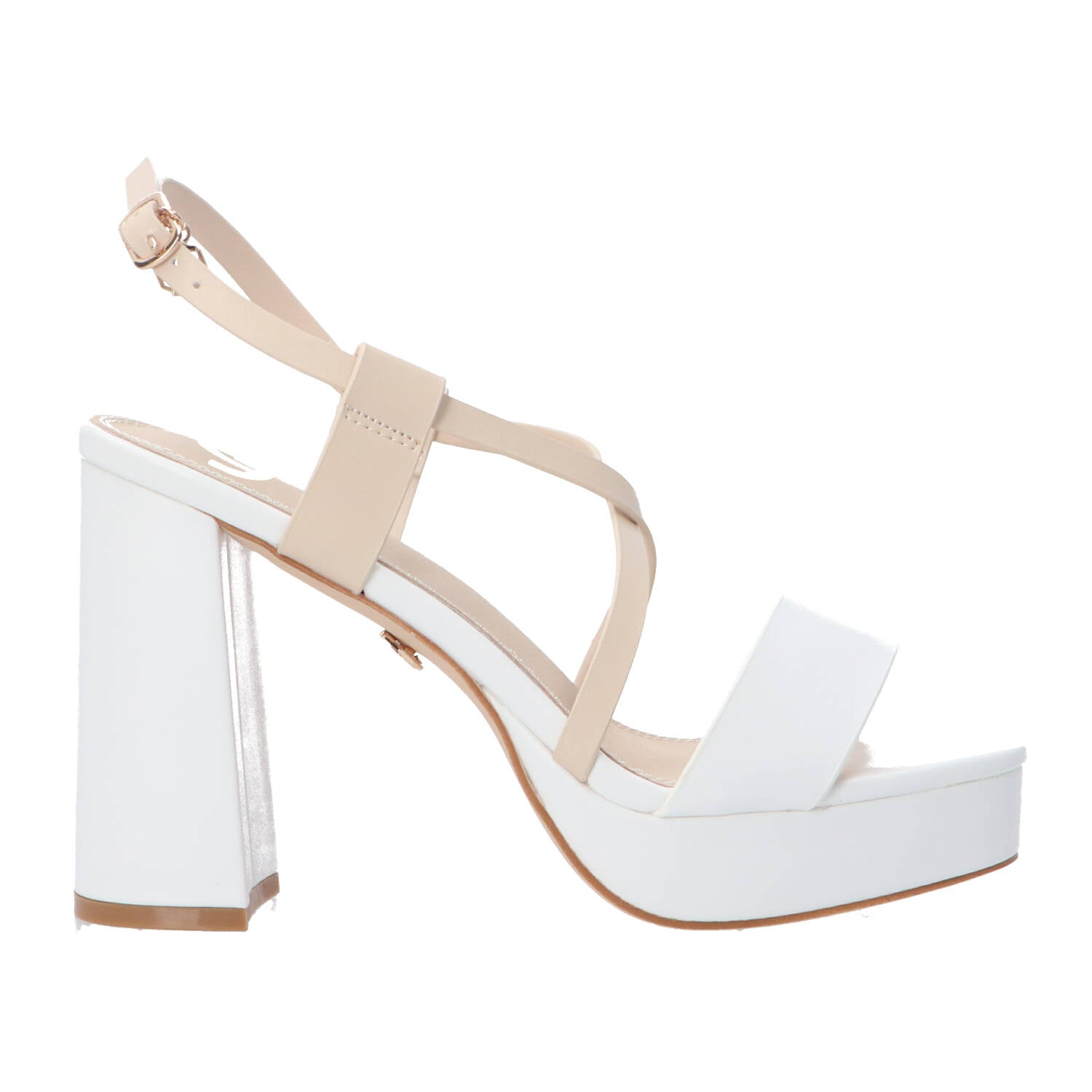 Gold&gold Sandali Sandali GD86 intreccio bicolore Bianco