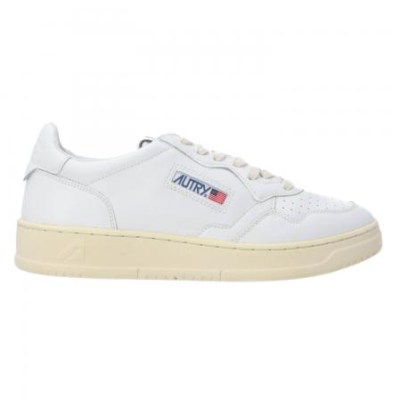 Sneakers Donna AULMGG low man goat Bianco...