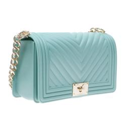 Borse a spalla Handbag flat mahnattan medium Verde Acqua