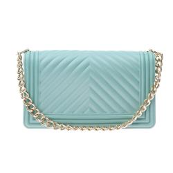 Borse a spalla Handbag flat mahnattan medium Verde Acqua