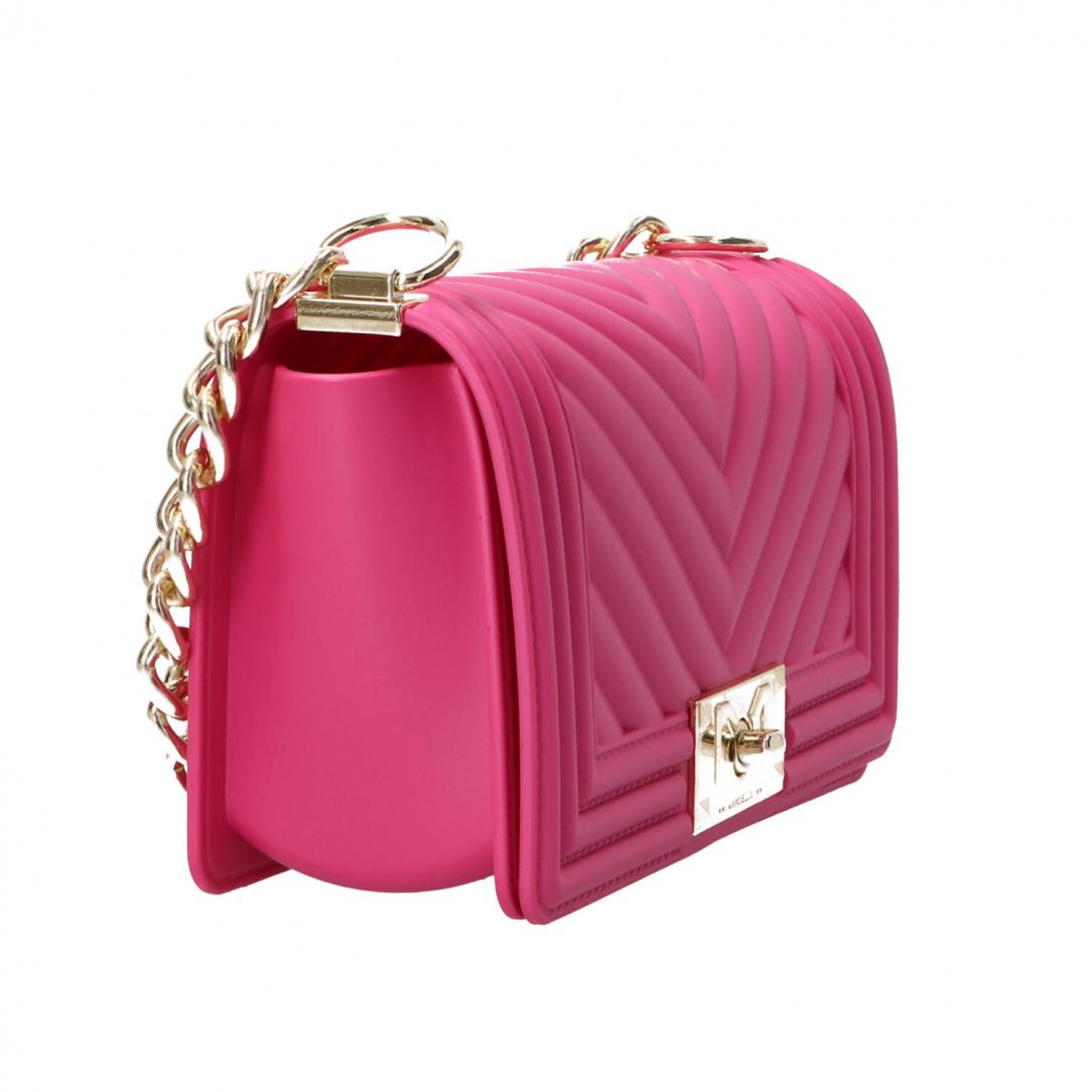 Flat S mahnattan bag mini Fucsia 2