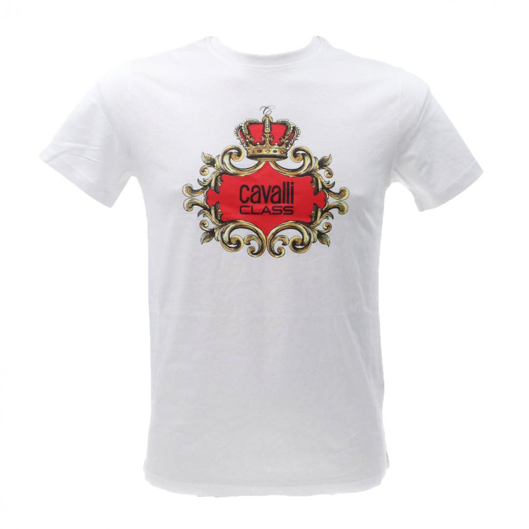 CAVALLI CLASS T-SHIRT Bianco Rosso 1