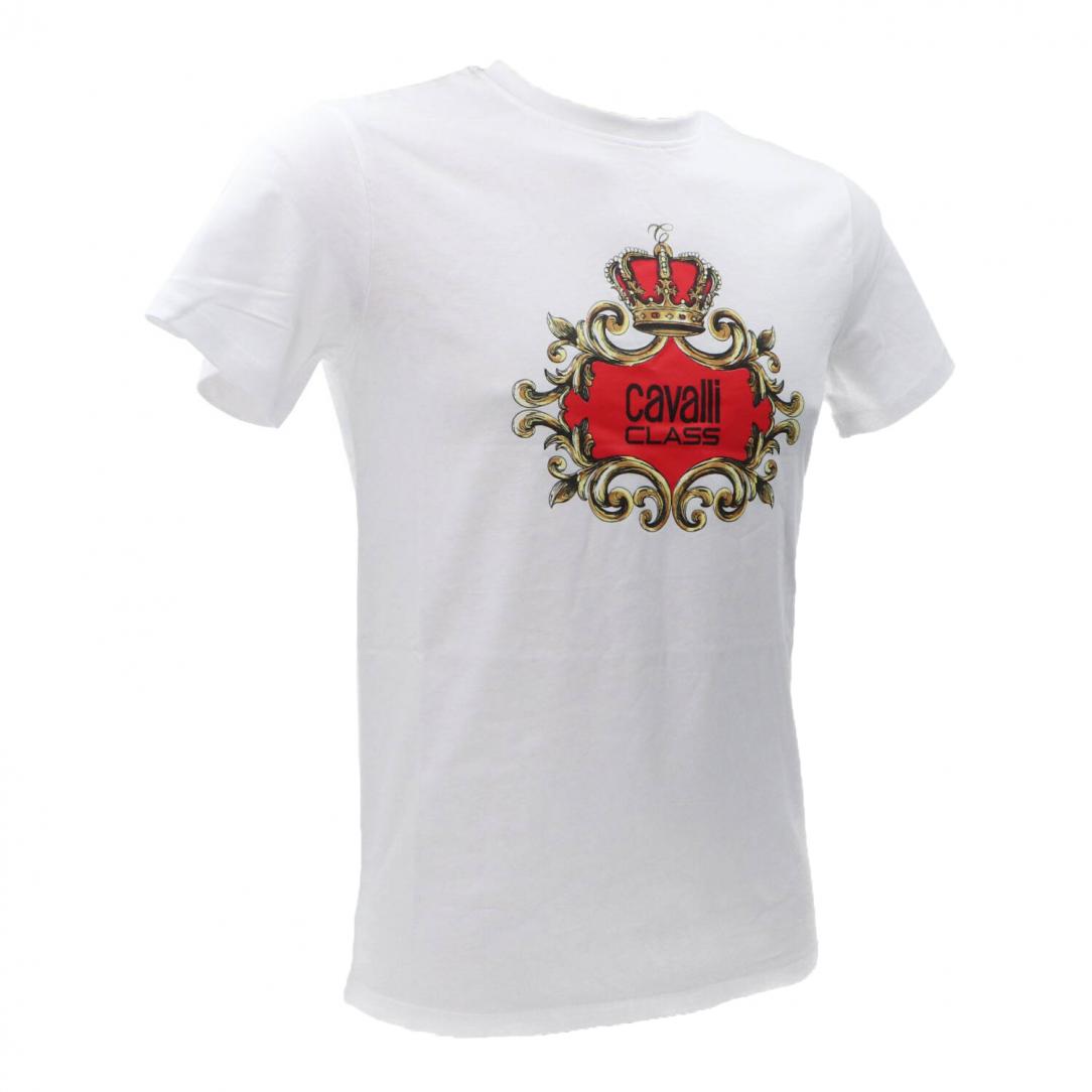 CAVALLI CLASS T-SHIRT Bianco Rosso 2