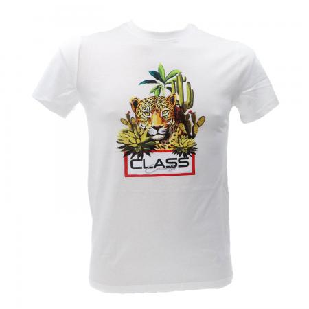 T Shirt Uomo CAVALLI CLASS T-SHIRT Bianco