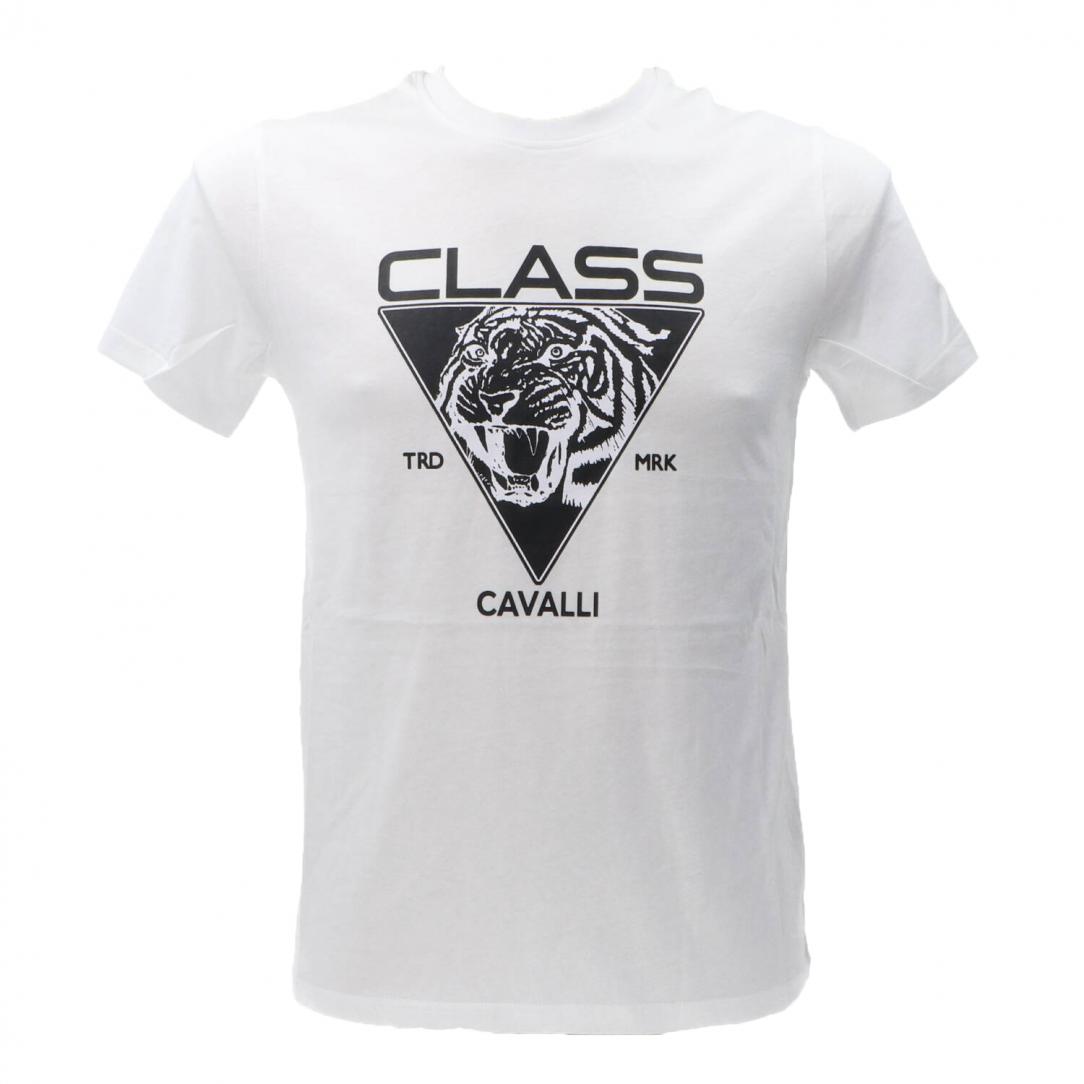 CAVALLI CLASS T-SHIRT Bianco Nero 1