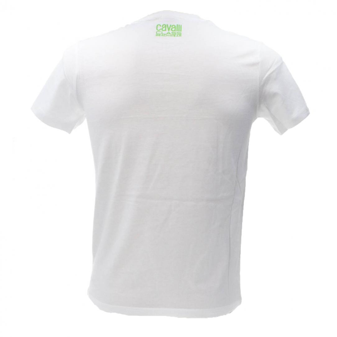 CAVALLI CLASS T-SHIRT Bianco Azzurro 3