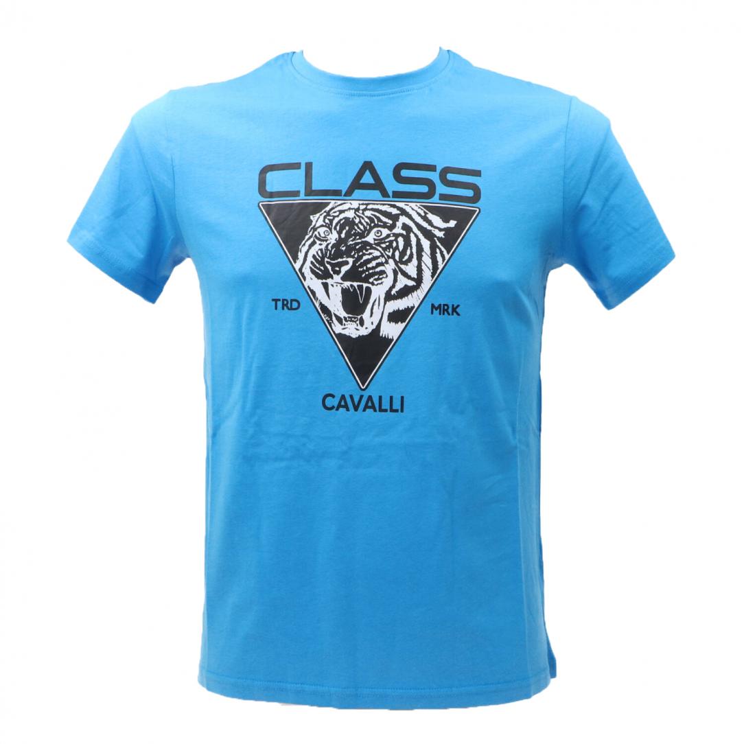 CAVALLI CLASS T-SHIRT Azzurro Nero 1