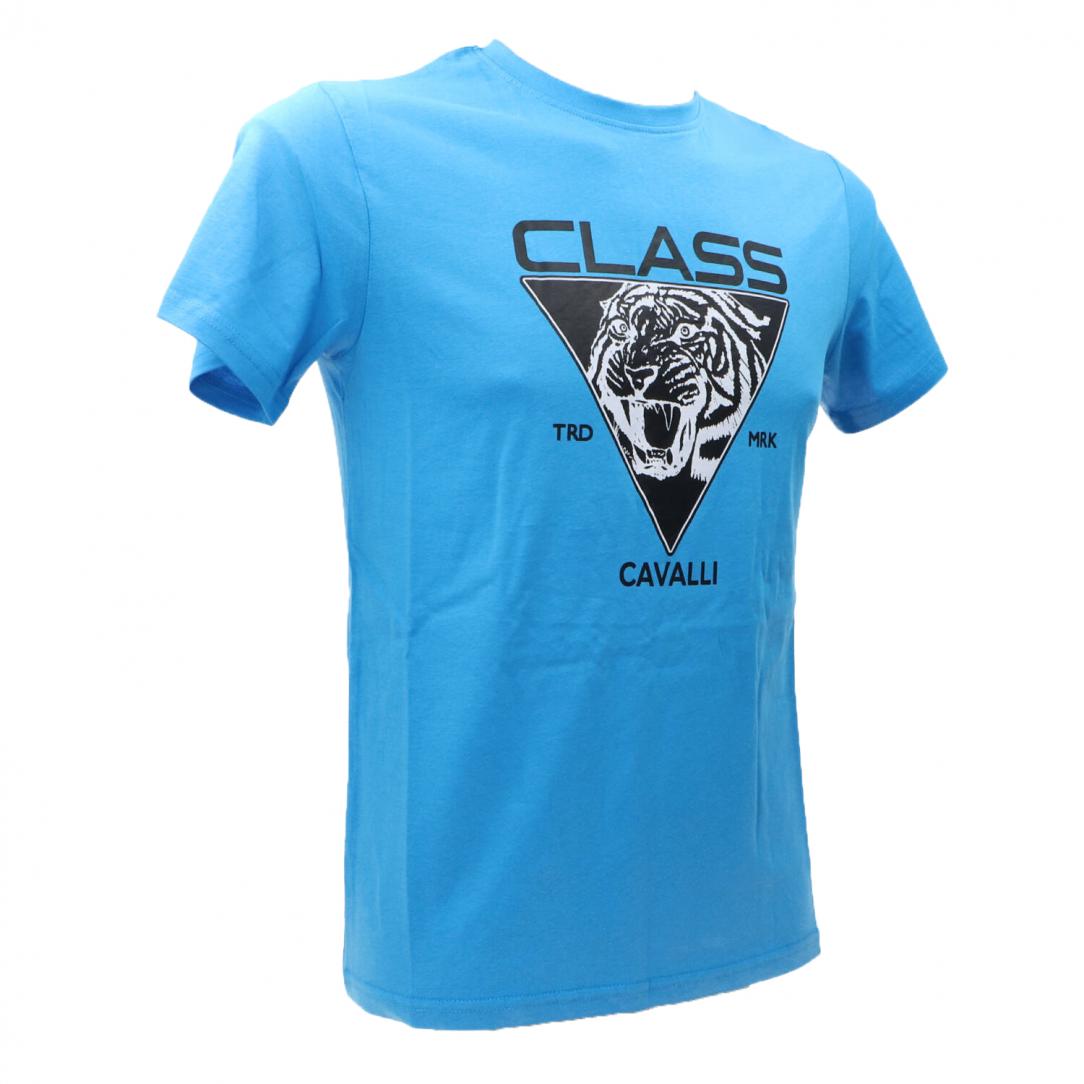 CAVALLI CLASS T-SHIRT Azzurro Nero 2