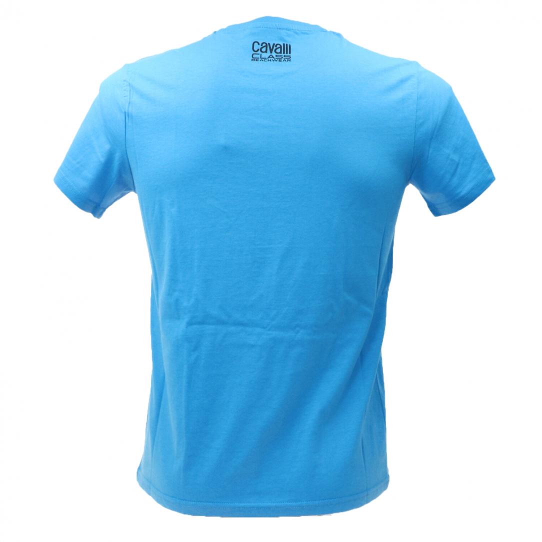 CAVALLI CLASS T-SHIRT Azzurro Nero 3