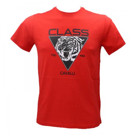 T Shirt Uomo CAVALLI CLASS T-SHIRT Rosso