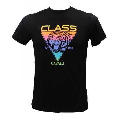 T Shirt Uomo CAVALLI CLASS T-SHIRT Nero