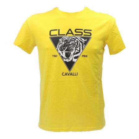T Shirt Uomo CAVALLI CLASS T-SHIRT Giallo