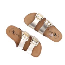 Sandali Stony doppia fibbia Oro