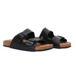 Sandali Stony doppia fibbia Nero