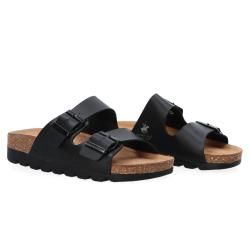 Sandali Berry doppia fibbia platform Nero