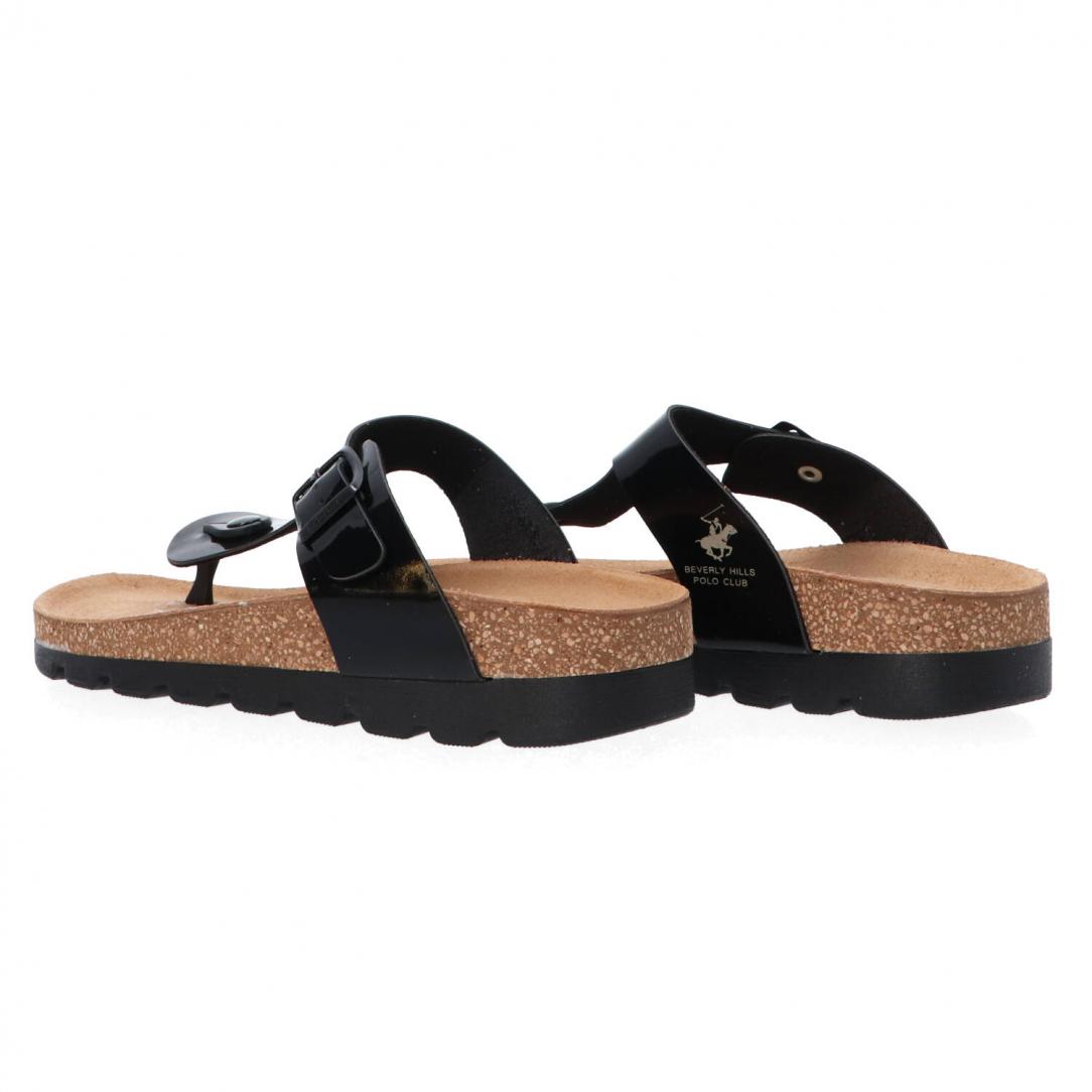 Berry platform infradito Nero naplak 4