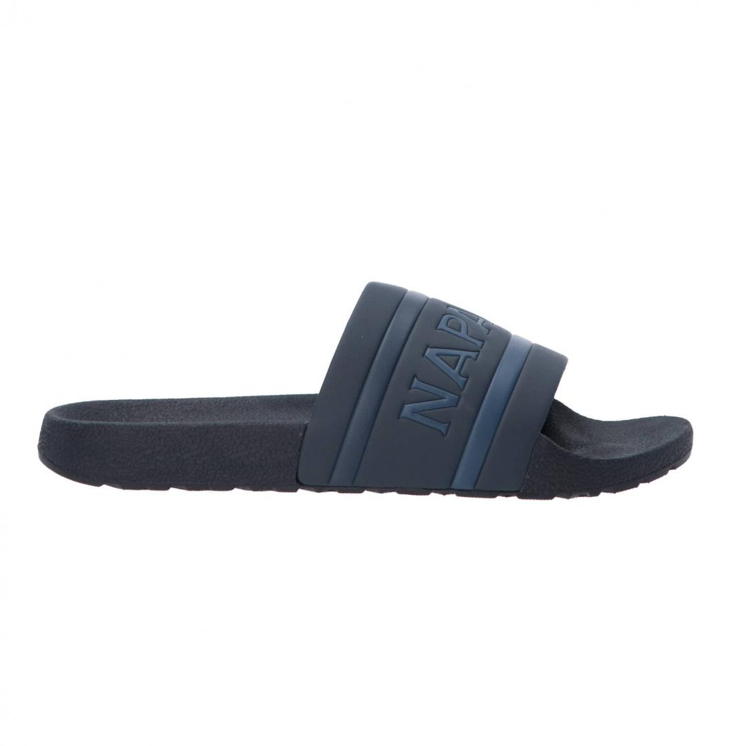 Man beach slipper Blu 1