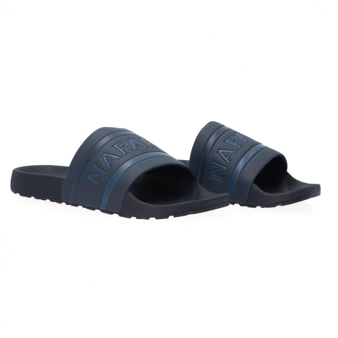 Man beach slipper Blu 2