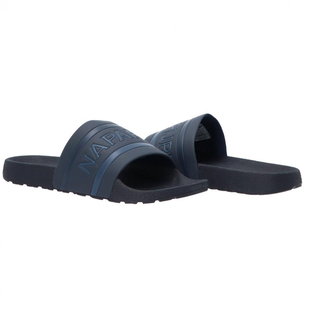 Man beach slipper Blu 3