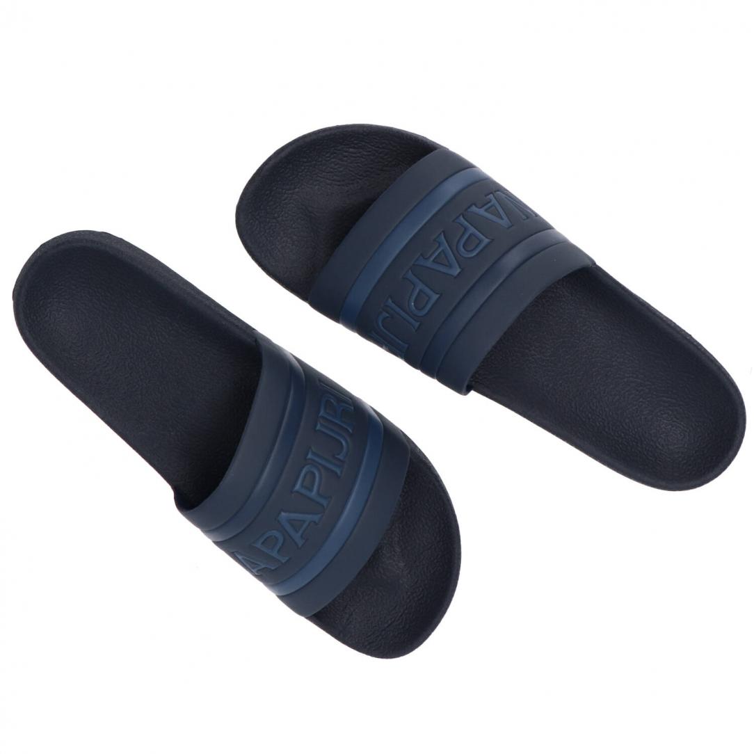 Man beach slipper Blu 5