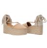 Tommy Hilfiger Sandali Sandali Closed toe linen flatform FW0FW07746 Beige - Foto 3