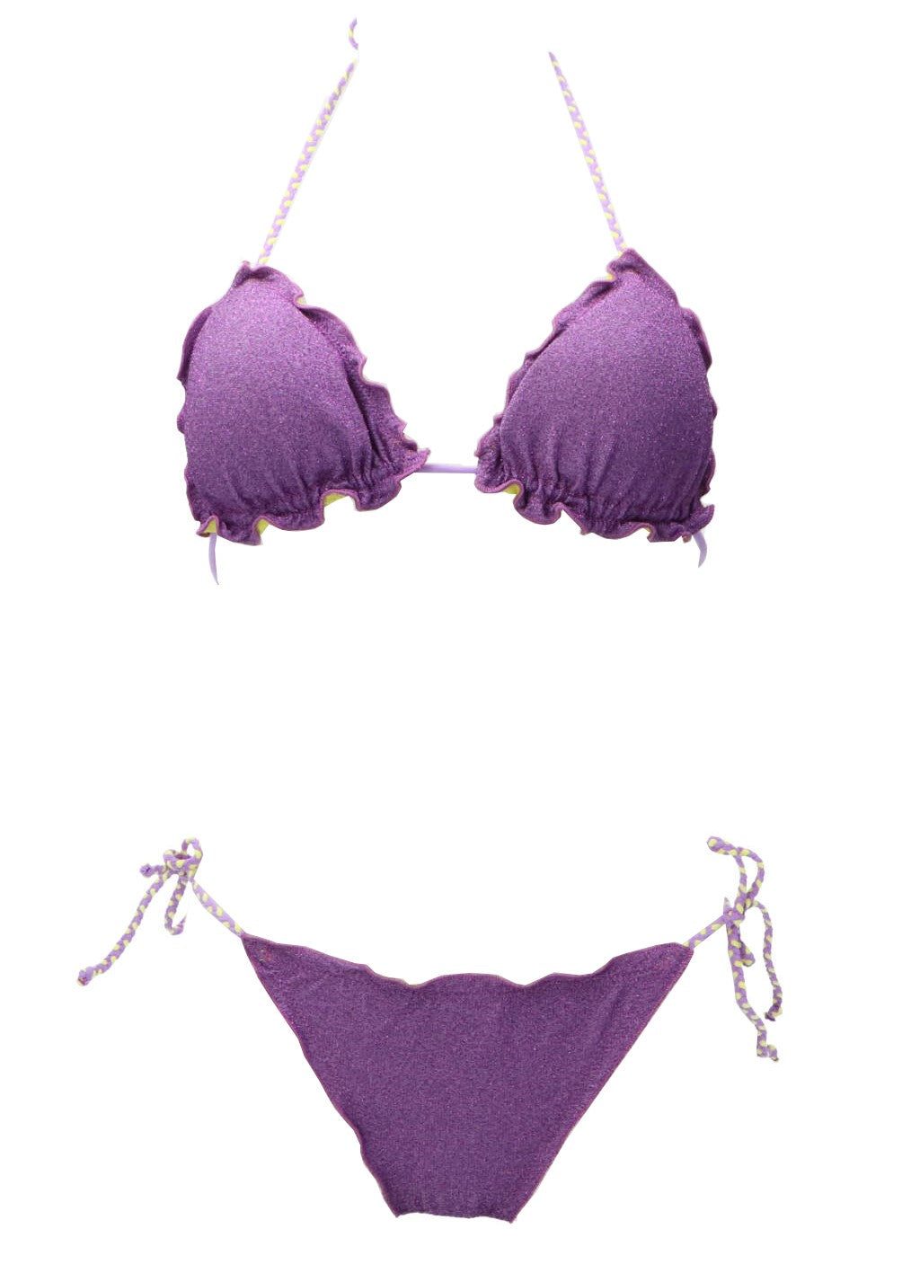 4giveness Costume Costume Triangolo e slip FGBW3580 Viola