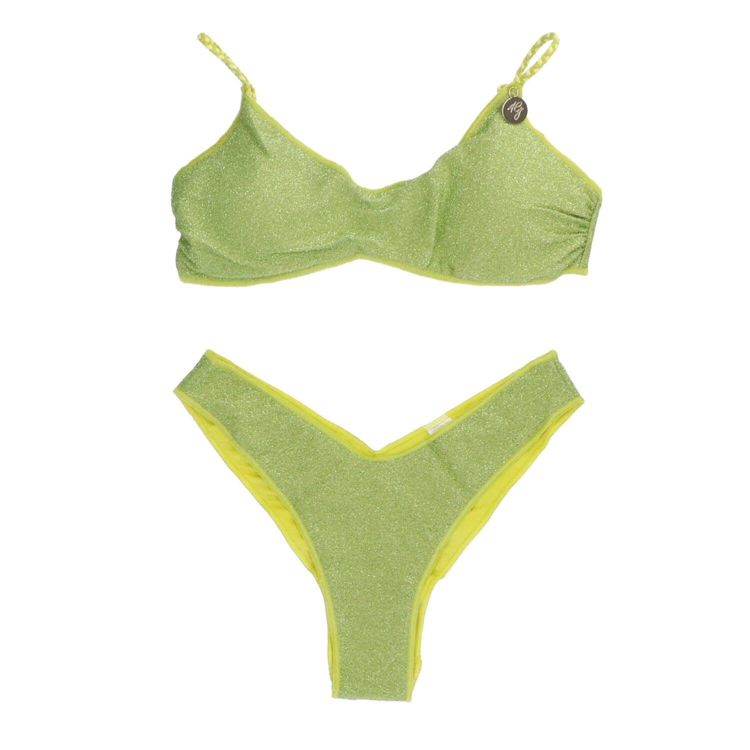 4giveness Costume Costume Bikini top e slip FGBW3582 Verde