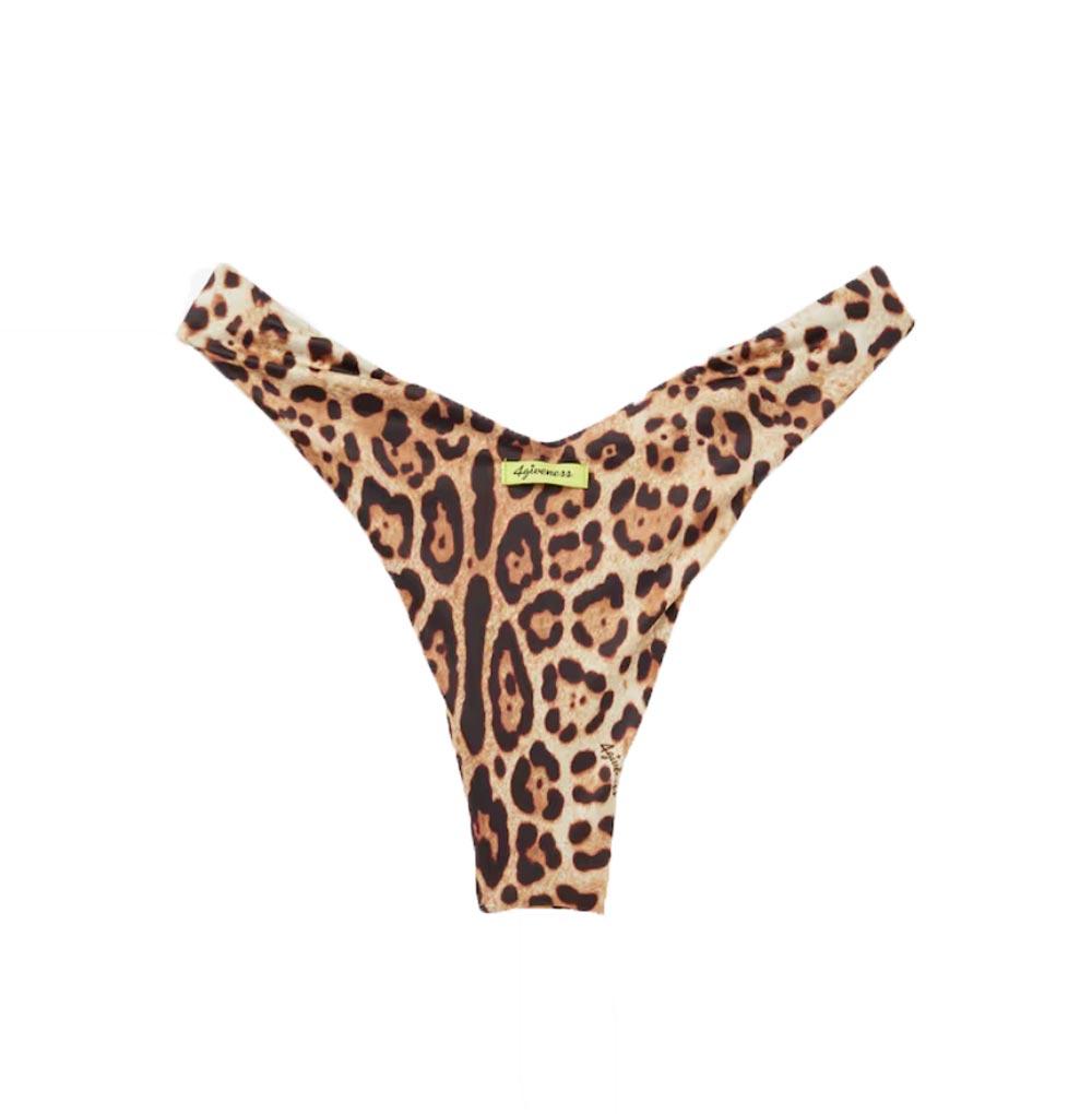 Bikini top e slip echange FGBW3814 Marrone leopardato 3