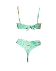 Costume Bikini fascia slip FGBW3748 Verde Acqua