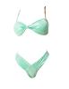 4giveness Costume Costume Bikini fascia slip FGBW3748 Verde Acqua - Foto 1
