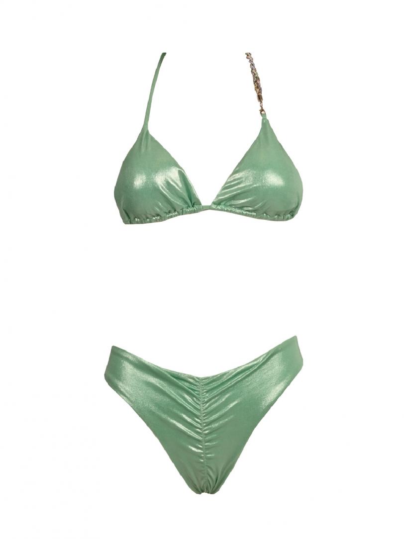 Bikini triangolo e slip FGBW3747 Verde Acqua 1