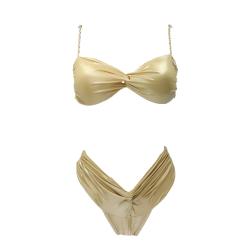 4giveness Costume Costume Bikini fascia slip FGBW3759 Oro