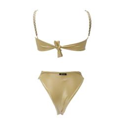 Costume Bikini fascia slip FGBW3759 Oro