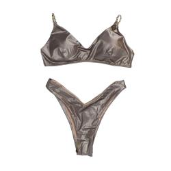 4giveness Costume Costume Bikini top slip FGBW3758 Marrone Bronzo