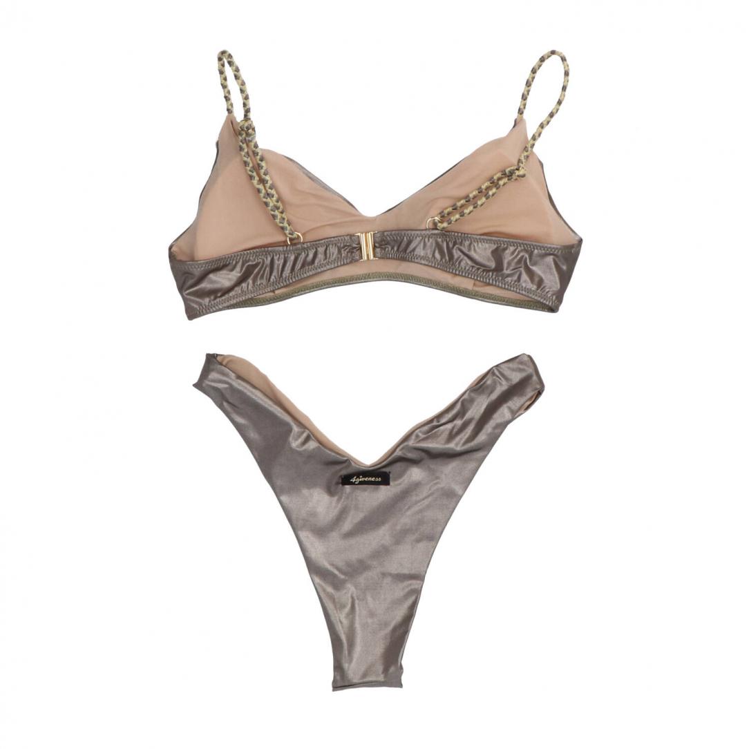 Bikini top slip FGBW3758 Marrone Bronzo 2