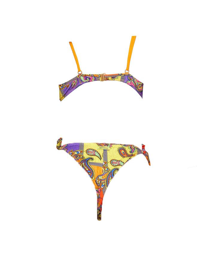 Bikini balconcino e slip Multicolore 2