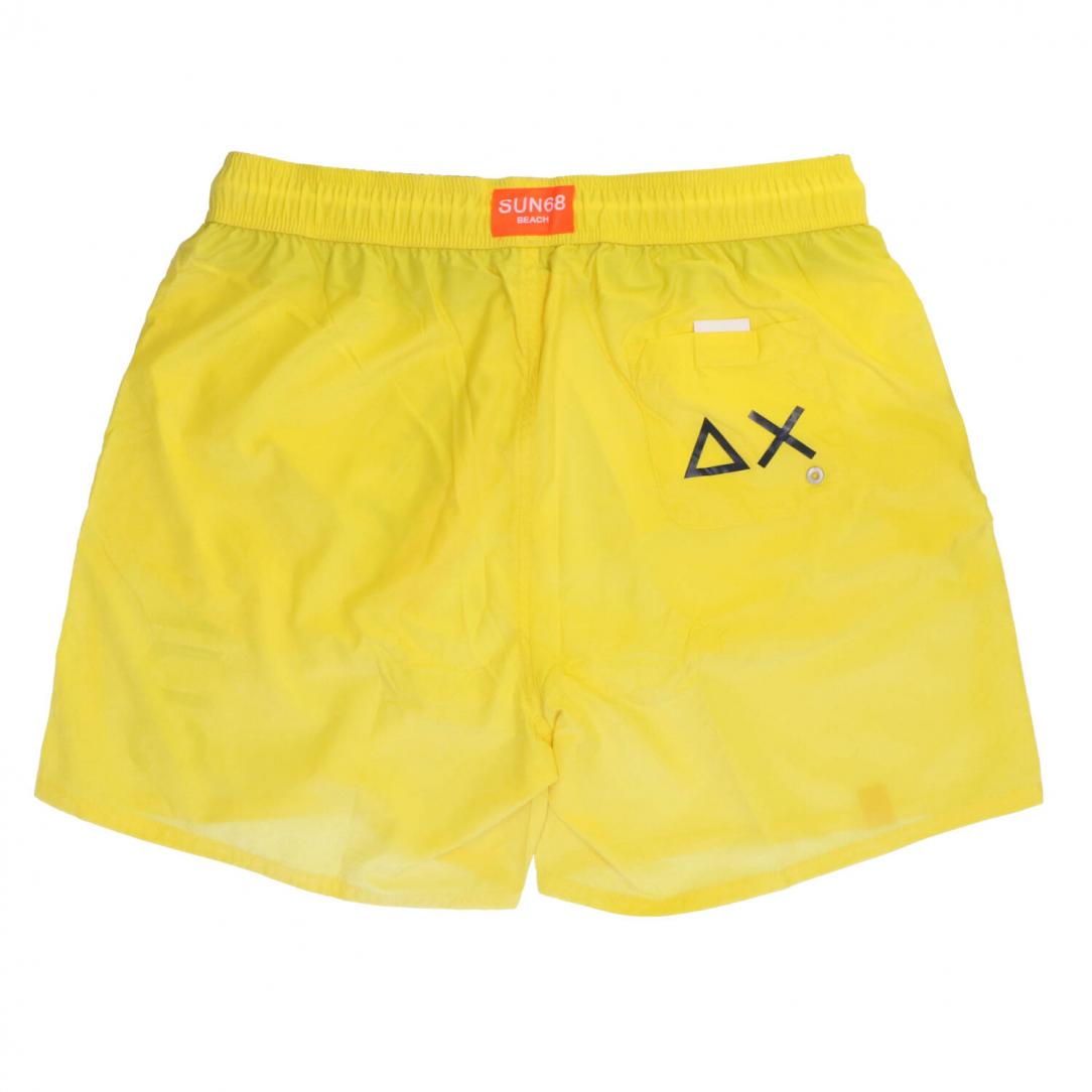 H32103 SWIM PANT WITH MACRO LOGO ON FRONT Giallo 2