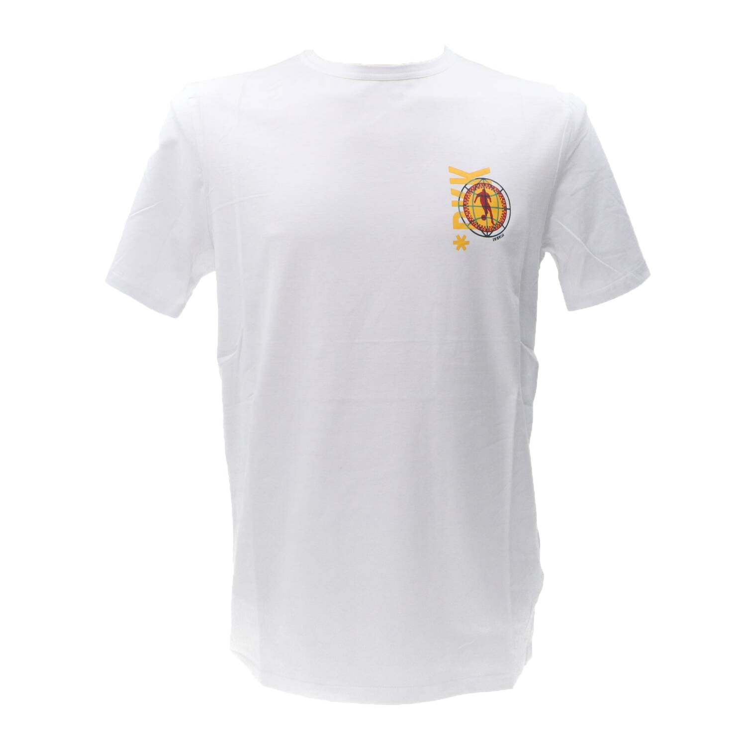 Bikkembergs T-shirt T-shirt CREW NECK T-SHIRT Bianco Giallo