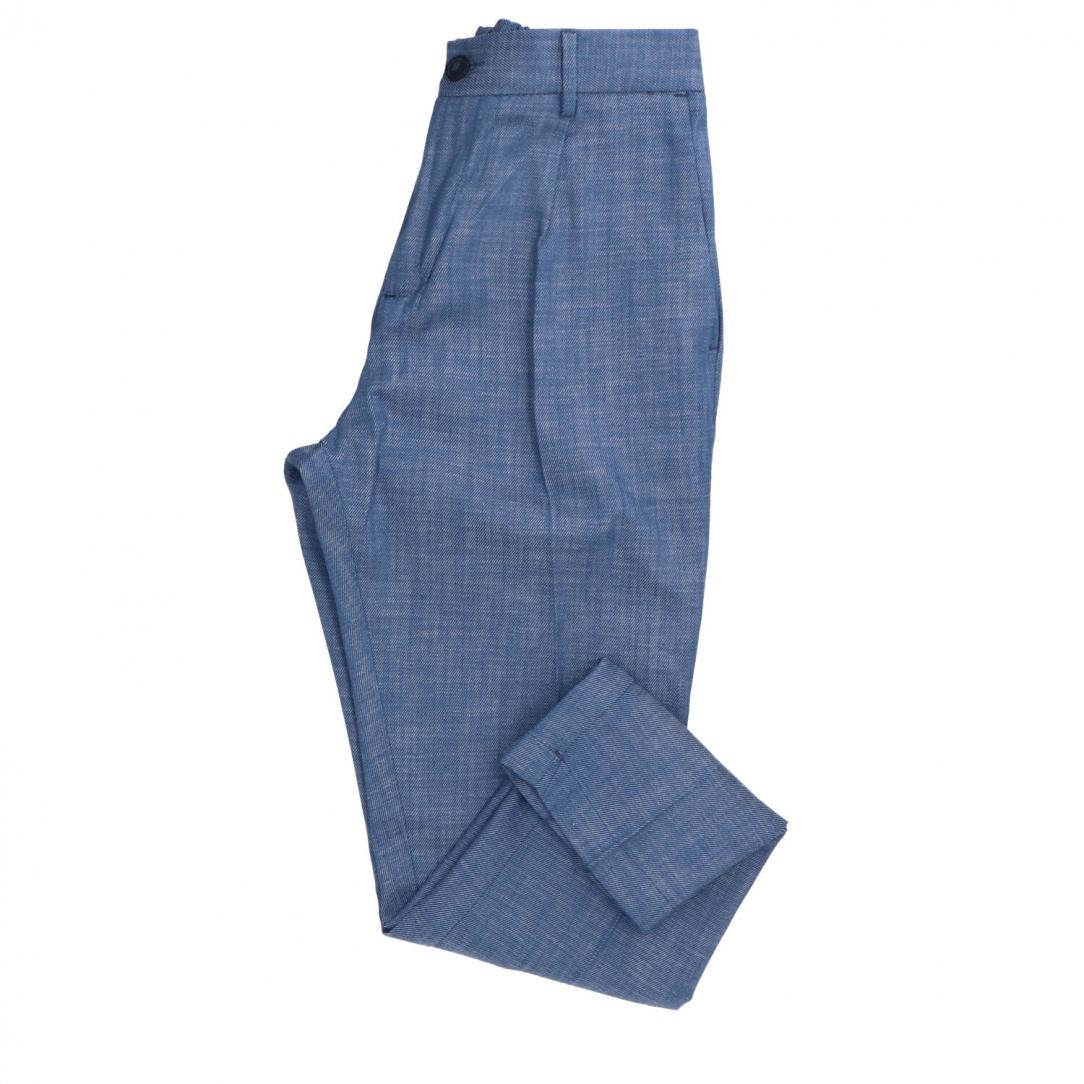 Pant tapered fit OE1S2S4P13 Azzurro 1