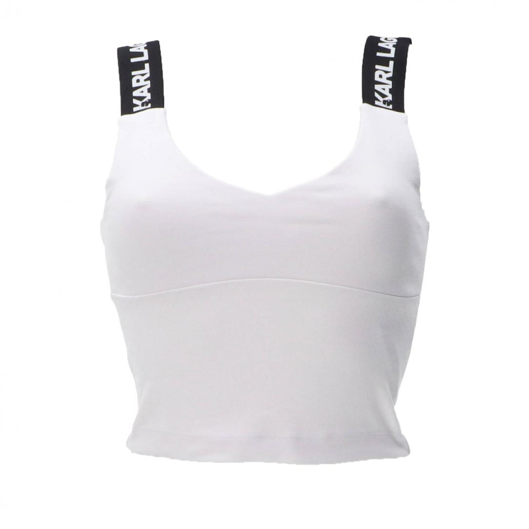 KLJ LOGO BRA TOP 241J1705 Bianco 1