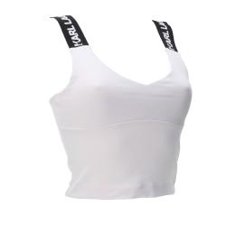 Top KLJ LOGO BRA TOP 241J1705 Bianco