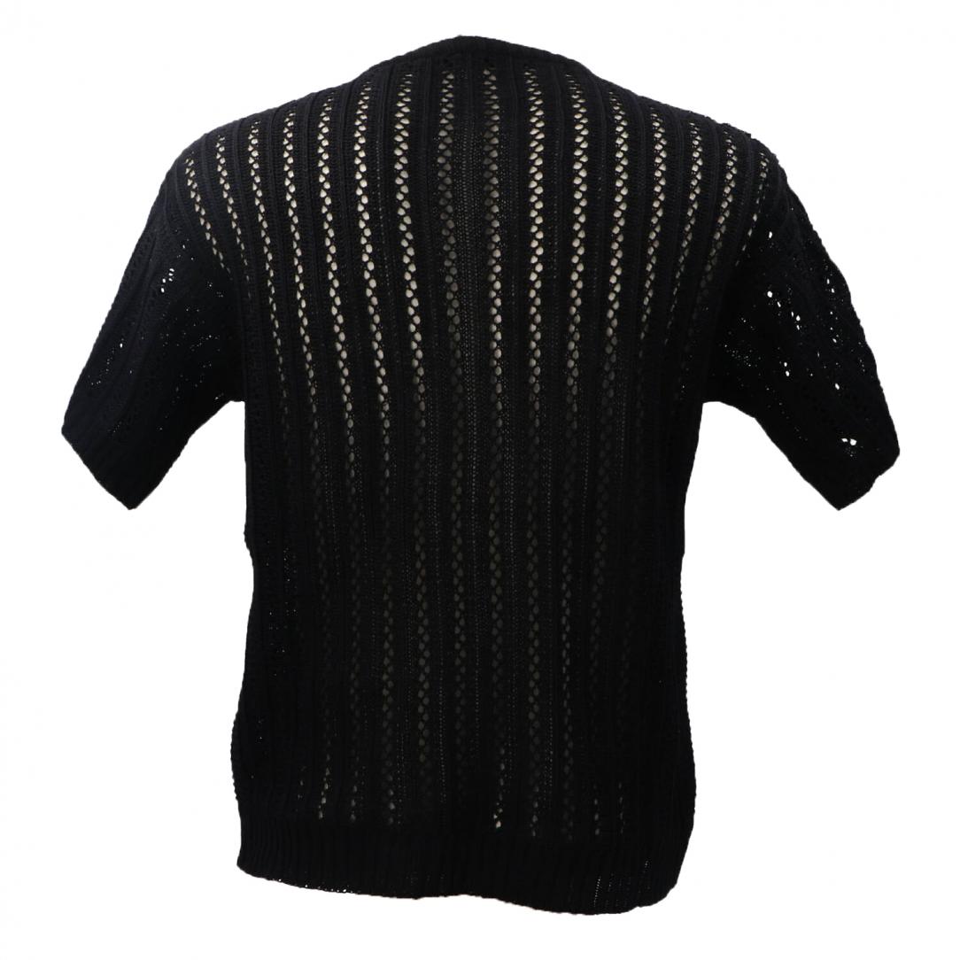 MAGLIA OVER PARICOLLO TRAFORI M47 Nero 3