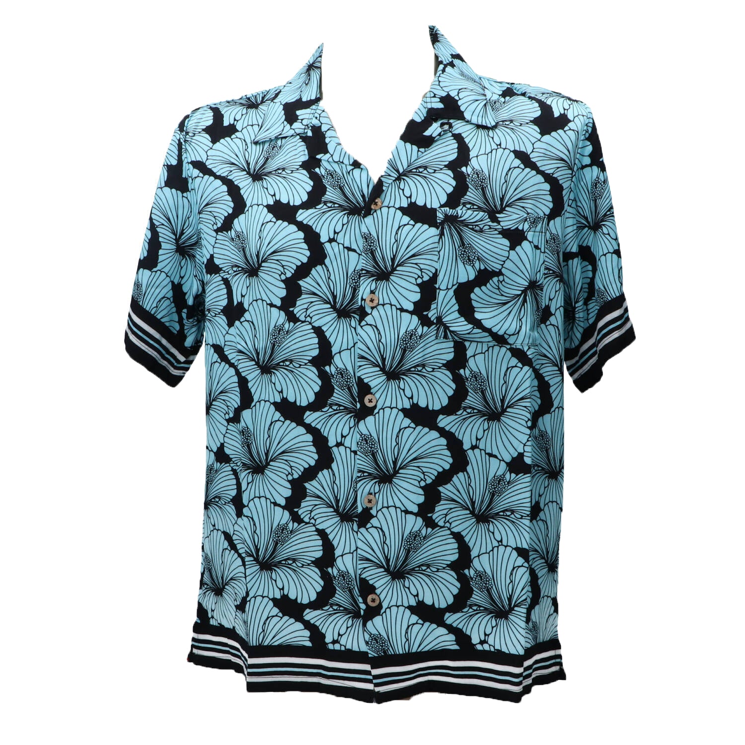 4giveness Camicia Camicia CAMICIA STAMPA VISCOSA Azzurro